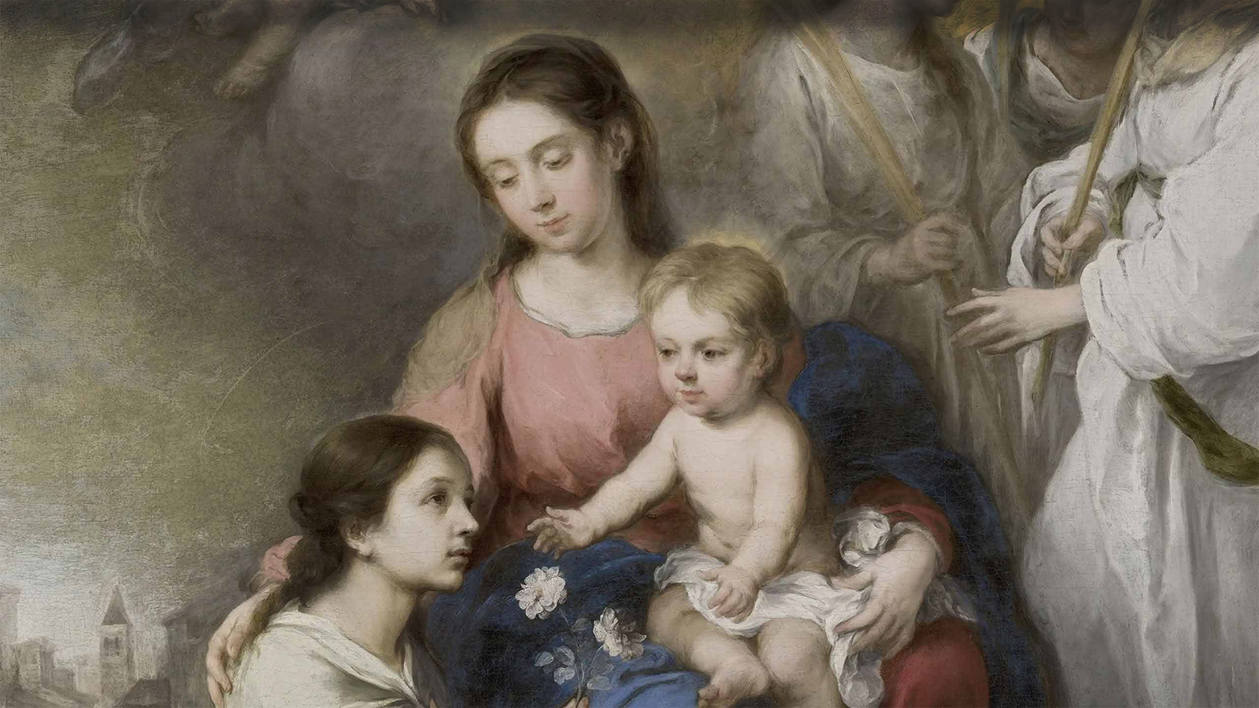 La Virgen y el Niño con santa Rosa de Viterbor