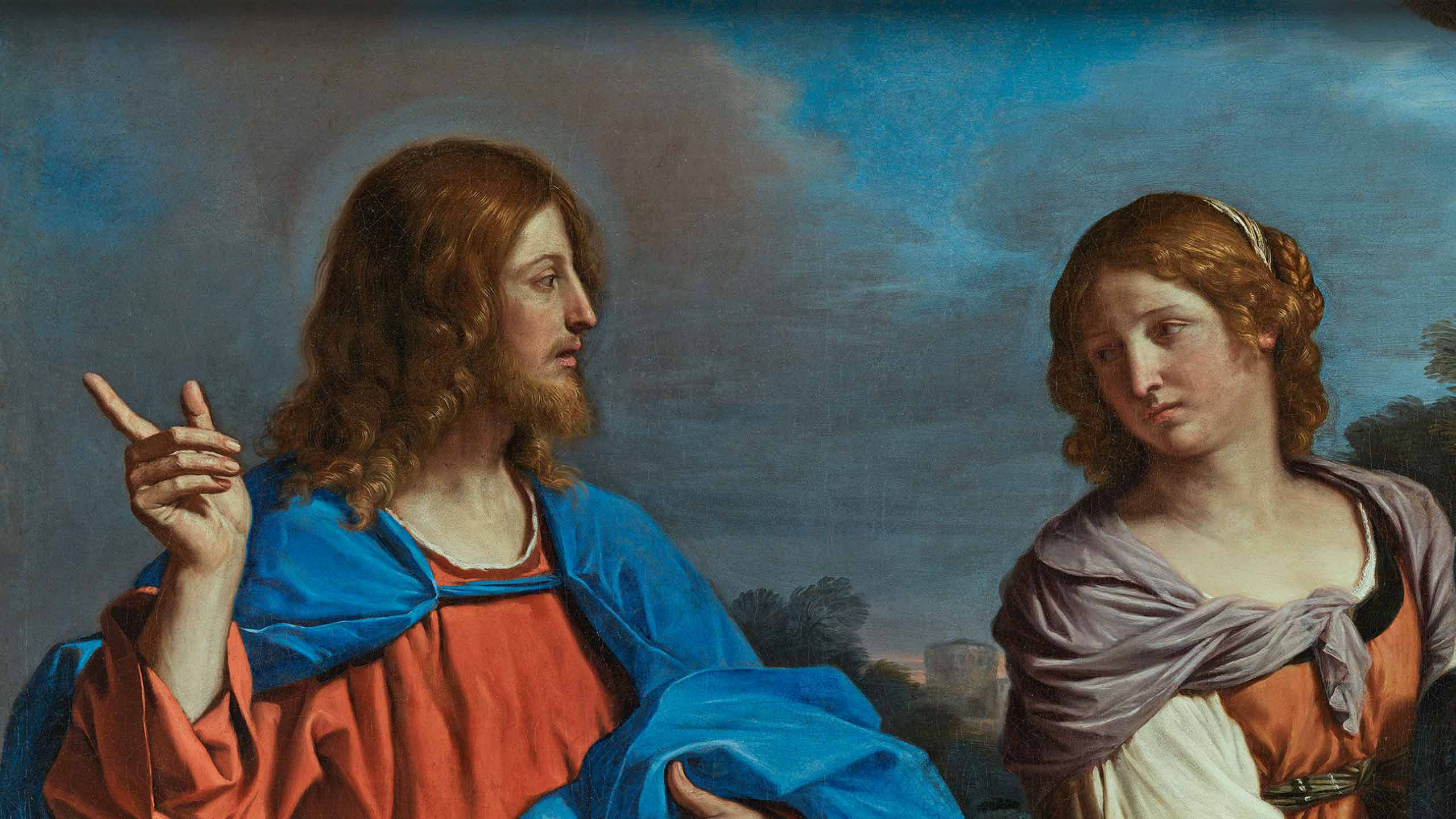 Jesús y la samaritana en el pozo